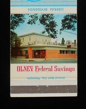 1950s Olney Federal Savings 415 West Tabor Road Photo Philadelphia PA Matchbook picture