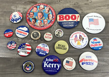 Mixed Lot Assorted Souvenir Political Patriotic Pinback Buttons Pins picture