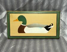Wolf Creek painted Mallard duck wall hanging picture