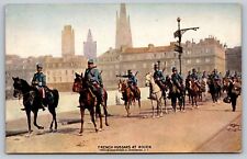World War 1 Osborne Postcard French Hussars at Rouen Napoleonic Wars Military picture