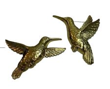 Vintage 1986 Homco, Inc Gold Hummingbirds picture