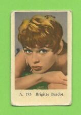 1959 Dutch Gum Card A #195 Brigitte Bardot picture
