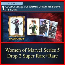 WOMEN OF MARVEL SERIES 5 DROP 2 SUPER RARE+RARE 6 CARD SET-TOPPS MARVEL COLLECT picture