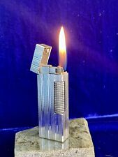 Dunhill Lighter Silver Rollagas Vintage Mint Condition Works 1 Year Warranty picture