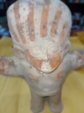 Pre-Colombian Female Sun God Figure  C. 1100-1400 9 1/2 Tall    picture
