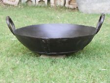 Traditional Vintage Indian cast iron Handmade wok /Cast iron kadhai/ Vintage picture
