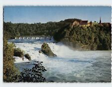 Postcard Rheinfall mit Schloss Laufen Switzerland picture