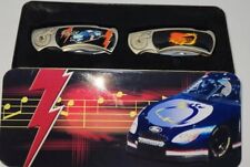 Nascar Dale Jr #8 & Austin  Cindric #2- Two Pocket Knives Tin Collectors Box picture
