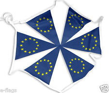 10 Metre's EU European Union Eurovision Fabric Flags Triangle Party Bunting picture