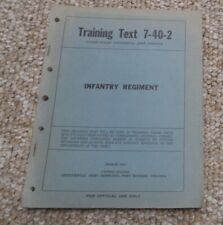 1957 US Continental Army Command Infantry Regiment Training Text 7-40-2 picture