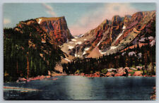 Vintage Postcard CO Rocky Mt National Park Dream Lake Hallett's Peak -12821 picture