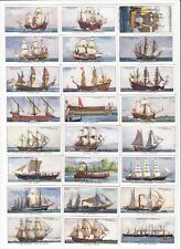 Complete Set of 50 Famous Historical Ships Cards from 1937 picture
