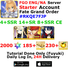 [ENG/NA][INST] FGO / Fate Grand Order Starter Account 4+SSR 180+Tix 2000+SQ #RKQ picture