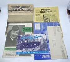 Vtg WWII Newsletters/Booklet Army/ Coast Guard Navy WAVES Rare Military LOT (5) picture