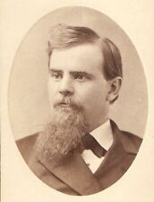 Old Vintage Antique CDV Photo Gentleman Man w/ Goatee Beard Whiskers New York picture
