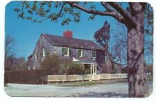 Southampton LI NY Hollyhocks Old Home Postcard ~ Long Island New York picture