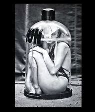 Freak Girl Trapped PHOTO Scary Creepy Weird Odd Circus Act Bottle Crazy Trick picture