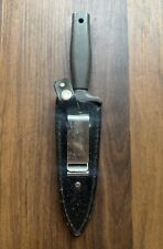 Vintage HTF Valor Japan 415 Double Edge Serrated Tip Dagger Boot Knife W Sheath picture