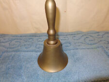 Vintage Large Hand Held Country School, Dinner Brass Type Bell picture