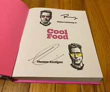 Robert Downey Jr. Thomas Kostigen Signed Cool Food New Hardcover Cook Book COA picture