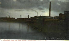 Lawrence,MA Moonlight From The Duck Bridge Essex County Massachusetts Postcard picture