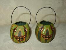 (2) Bethany Lowe / Virginia Betourne - Jack O Lanterns - Halloween Candy Buckets picture