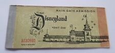1957 Disneyland Complete Ticket Book A-D WITH ADMISSION TICKET picture