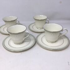 HTF Portland by MINTON Cup N Saucer  Lot Of 4 Fine Bone China England 1974 picture