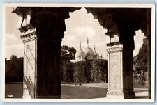 Delhi India Postcard Pearl Mosque From Great Mogul's Palace c1940's RPPC Photo picture