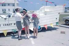 1964 Young Women Man Laughing Dare Coast Pirate Jamboree Float NC 60s 35mm Slide picture
