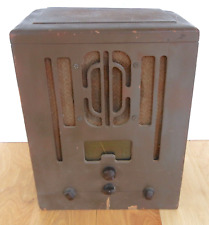 Vtg 1930s RCA Victor 5T1 Tube TOMBSTONE RADIO Field Coil NOT TESTED Parts—Repair picture