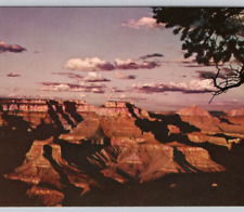 Sunset on the Grand Canyon near Hwy 66 Williams AZ 1960s Vintage Postcard UNP picture