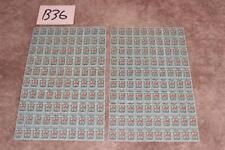 B36 VINTAGE S&H GREEN STAMPS 2 FULL SHEETS OF 100 UNUSED picture