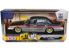 1993-1997 Ford Crown Victoria Lowrider Black Metallic and Silver with Red picture
