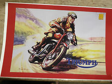 Vintage Triumph Best Motorcycle Poster Advertisement T352 picture