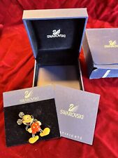 Estate Jewelry-SWAROVSKI Disney-MICKEY MOUSE Jewelry Pin In Original Box picture