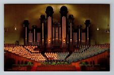 Salt Lake City UT-Utah Morgan Tabernacle Choir & Organ Antique Vintage Postcard picture