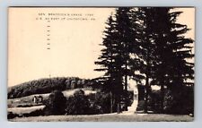 Uniontown PA-Pennsylvania, Gen Braddock's Grave, Vintage c1951 Souvenir Postcard picture
