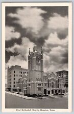 Vintage Postcard~ First Methodist Church~ Houston, Texas picture