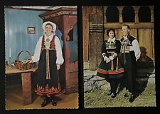 1980’s Or Earlier Norge Norway Postcard Lot Of Local Dress And Cultural People picture