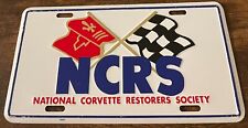 NCRS National Corvette Restorers Society Booster License Plate Checkered Flag picture