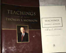 SIGNED Thomas S. Monson Teachings Of Book Mormon LDS Prophet HC DJ  picture