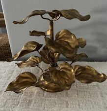 1930s Hollywood Regency Italian Gilt Table Top Leaf Pattern Decor picture