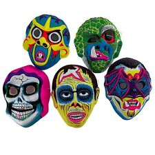 vintage neon vacuform plastic halloween masks new old stock lot deadstock picture