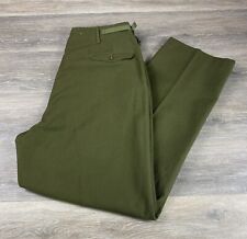 NEW OLD STOCK KOREAN WAR M- 1951 WOOL OD FIELD TROUSERS Large Long 11/4347 picture