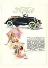 1926 Ford Model T runabout car mother daughter vintage ad art NEW POSTER 18x24 picture