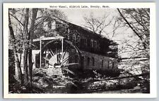 Granby, Massachusetts - Water Wheel, Aldrich Lake - Vintage Postcard - Unposted picture