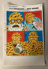 THE THING FANTASTIC FOUR fun and games #10 art original color guide SPLASH 1979 picture
