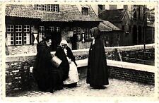 Vintage Postcard- Three women on a bench, Bruges picture