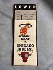 Miami Heat Ticket Stub Michael Jordan Jan 25 1991 Vintage NBA Chicago Bulls picture